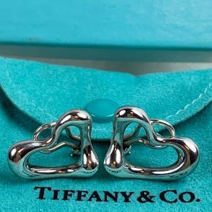 Tiffany & Co. Elsa Peretti Sterling Heart Earrings